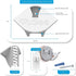 Anywhere Baby Monitor Mount, Compatible with Most Baby Brands, Simple Peel and Stick Installation, 1 Pack, White