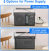 LEOTEC Portable AM FM Radio with Best Reception, Battery Operated or AC Power, Black