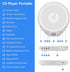 Gueray Discman Portable CD Player with Earphones,CD for Car Home with Anti-Skip Shockproof Protection,Personal CD Music