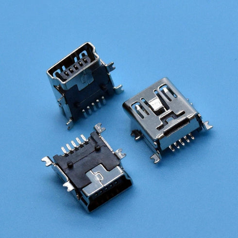 10 Pcs Mini USB Type B Female Port 5-Pin 180 Degree SMD SMT PCB Jack Socket
