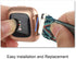 Adjustable Elastic Watch Band Compatible with Fitbit Versa/Versa 2/Versa Lite, Nylon Stretchy Strap (Green Arrow)