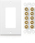 Cable Matters Speaker Wire Wall Plate for 5 Speakers, White