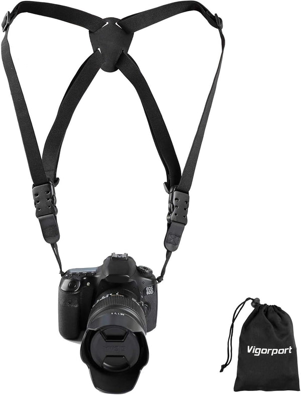 Camera Harness Strap, Cross Shoulder Quick Release Straps for Binoculars, Rangefinders, Compatible with Canon, Nikon,