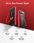 VEEKTOMX Portable Charger 10000mAh with Built-in Cables, Fast Charging USB C Slim Battery Pack for iPhone and Samsung