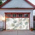 GNAKT AREWG 13x6ft Garage Door Banner Cover Tropical Monstera Bird of Paradise Garage Door Decoratons Banner for Indoor