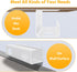Large Capacity Cable Management Tray 2 Pack, Under Desk Cable Tray (2xL15.7in), PVC Cord Management Ideas, Desk Cable
