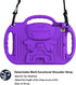 LTROP Kids Case for iPad 5th/6th Generation & Air 2, Shockproof Bumper Cute Kid Case with Shoulder Strap (Purple)