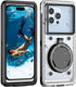 Lanhiem Snorkeling Underwater Phone Case, IP68 Professional Universal Waterproof Outdoor Video Photo Case with Lanyard,