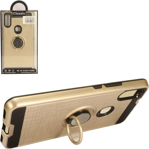 Alcatel 3V (2019) 5032W Hybrid Phone Case with Ring Stand - RS2 Gold