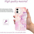 JIAXIUFEN Sparkle Gold Glitter Case for iPhone 12 mini, Marble Slim Shockproof TPU Soft Rubber Silicone Cover, 5.4 inch