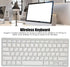 Multi-Device Slim Portable Bluetooth 3.0 Keyboard, 78 Keys Ultra Slim Keyboard for Windows/Android (Russian)