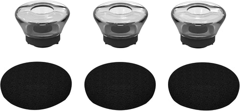 3X Voyager 5200 Ear Tips Replacement,Ultra Comfort Silicone Voyager Legend Eartips with in-Ear Foam for Plantronics Ploy Voyager 5200 5220 5210 Series Bluetooth Headset Earphone Buds-Small