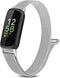 Metal Band for Fitbit Inspire 3 & Inspire 2, Breathable Stainless Steel Mesh Loop Adjustable Strap