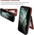 KIHUWEY iPhone 12 Mini Case Wallet, Premium Leather with Credit Card Holder, Magnetic Clasp, Heavy Duty Cover