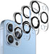 Dengduoduo 3 Pack Tempered Glass Camera Lens Protector for iPhone 13 Pro & Pro Max, Ultra HD, 9H Hardness, Easy Install.