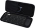 Hard Carry Case for Logitech Pebble Keys 2 Combo K380s K380 Wireless Keyboard + M350 Pebble Mouse (Black Case)