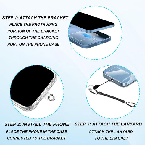 Sinbana Backpack Magnetic Belt Clip for Phone, Strap Magnet Clip Phone Belt Mount Holder with Safety Strap for Climbing