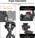 COMAN EX300 Foldable Camera L Bracket, Universal L-Shaped Vertical Horizontal Camera Quick Release Plate, for DSLR