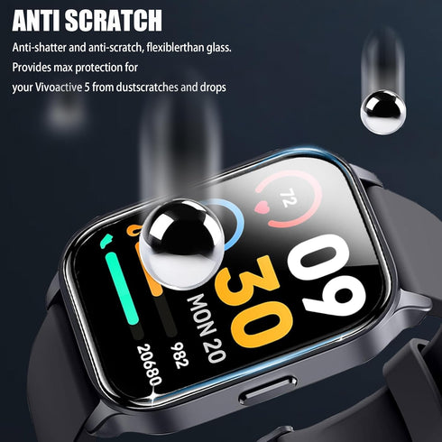 Compatible for IOWODO R30 Pro Smart Watch Screen Protector (3 Pack) - 3D Full Coverage PET Soft Film