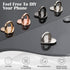 Moxweyeni 8 Pcs Cell Phone Finger Ring Adhesive Metal Phone Finger Grip Loop Stand Heart Grip Holder Charm Hook for DIY