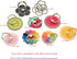 Crystal Flower Fruit Shape Ring Stent, 360° Rotation Finger Ring Grip Cell Phone Holder Stand (Strawberry)