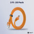 GearIT Cat6 Cable 3 ft, Cat6 Ethernet Patch Cable, Network Cable, Internet Cable - Orange 3 Feet