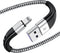 Essri 2Pack 10FT iPhone Charger Cord, Nylon Braided Charging Cable Compatible with iPhone 14/13/12/11, Gray