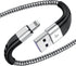 Essri 2Pack 10FT iPhone Charger Cord, Nylon Braided Charging Cable Compatible with iPhone 14/13/12/11, Gray