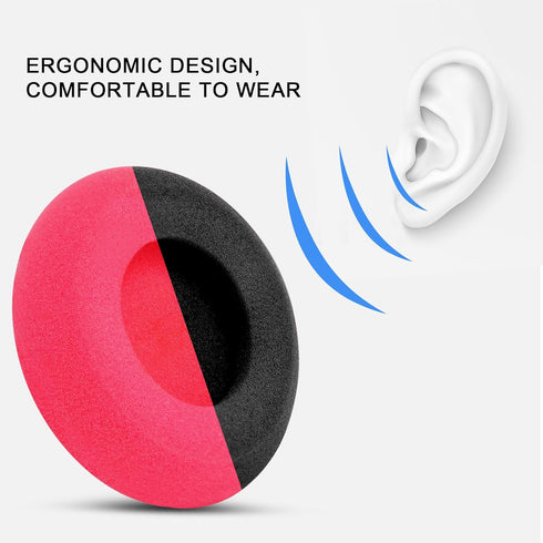 GVOEARS Replacement Earpads for Koss Portapro Headphones, 2 Pairs (Rose+Black)