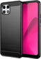 Osophter Shock-Absorption Flexible TPU Rubber Protective Cell Cover for T-Mobile Revvl 7 5G (Black)
