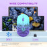 Bluetooth Wireless Mouse - Dual Mode Rechargeable Silent Computer Mice with 2.4G Type C Receiver for MacBook, Laptop
