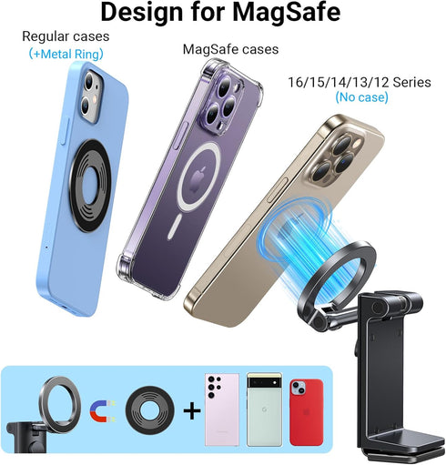 Coolpow 16 15 14 13 for Magsafe Airplane Phone Holder MountStrong MagnetAirplane Travel Essentials Plane Phone Holder
