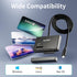 M.2 NVMe SSD Enclosure Adapter, Type-C 10Gbps to M.2 and SATA Hard Drive Reader, Compatible with M Key Sizes