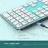 JOYACCESS Bluetooth Multi-Device Wireless Slim Quiet QWERTY Keyboard with Numeric Keypad for Laptop and Computer