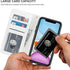 Bocasal 11 11 6.1 inch for iPhone Wallet Case with Card Holder PU Leather Magnetic Detachable Kickstand Shockproof