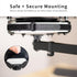 VIVO Behind Monitor VESA Mount for Mac Mini CPU, Concealed Mount with Desk Clamp Option, Black