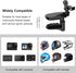 PULUZ Motorcycle Helmet Chin Clamp Mount for GoPro, 360° Adjustable Ball Head Quick Release Chin Clip