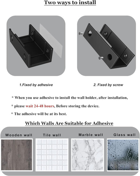 Under Desk Laptop Holder Rack Mount for Keyboard & Small Devices, Cable Box Wall Mount Tray Organizer