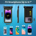 IP68 Floating Waterproof Phone Pouch - Case for iPhone 15 14 13 12 11 Pro Max, Float Dry Bag with Adjustable Lanyard