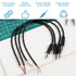 Jxiwfvl 4 3.5mm 3 1/8" PCS Male Plug Jack Connector Replacement Repair, Pole Jack Stereo Audio Cable for Scanner