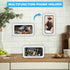 Waterproof Shower Phone Holder, Wall Mounted 360° Rotation Anti Fog HD Touch Screen Case for Bathroom Bathtub Kitchen