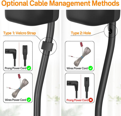 Universal Surround Speaker Stands, Adjustable Height 33" to 42", Pair for Samsung, Vizio, Sony, LG, Roku Small