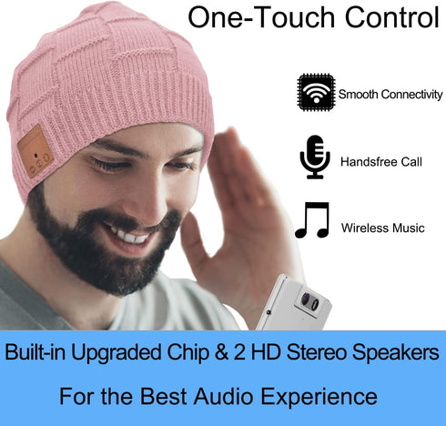 Bluetooth Beanie Hat Headphones, Unique Tech Gifts, Stocking Stuffer