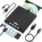 Alphami External CD/DVD Drive for Laptop, 7-in-1 External DVD Drive with 2 USB