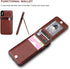 KIHUWEY Wallet Case for iPhone X/Xs - Premium Leather with Credit Card Holder, Heavy Duty Protective Cover (Brown)
