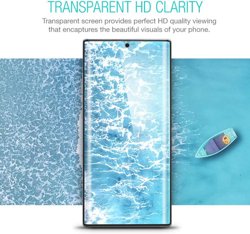 3 Pack HD Anti-Scratch Screen Protector for Galaxy Note 10 Plus/5G (2019) - Case Friendly TPU Film - Samsung Compatible