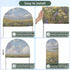 Jnbasdffb 7.2 Spring Floral Wedding Arch Cover, Stretchy Spandex Arch Backdrop Stand Covers FT, Oil Painting Pastoral
