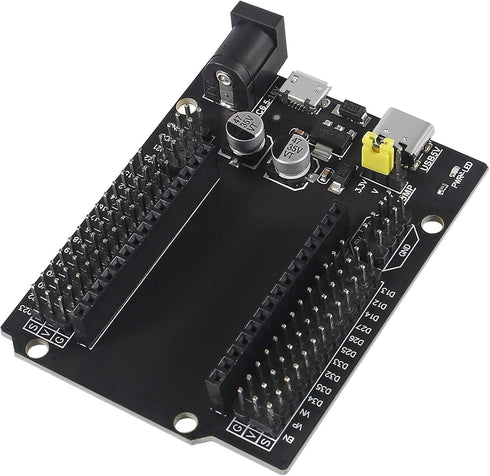 6pcs ESP32 GPIO Breakout Board, 30Pins ESP32 Development Board Type-C USB and Micro USB, WiFi+Bluetooth