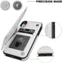 iPhone XR Wallet Case with Card Holder, Premium PU Leather Kickstand, Double Magnetic Clasp, Shockproof Cover (White)