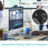 Sqrmekoko Charger Wire Charging Cable Compatible with Logitech MX Keys, Anywhere 3, ZRK Royal KLUDGE RK61, HK Gaming